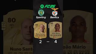 Fc25 Sporting vs Benfica  Fc25 sporting benfica football [upl. by Navoj541]