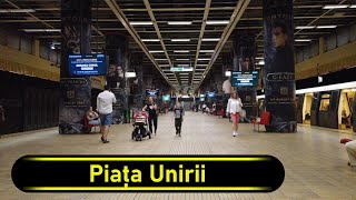 Metro Station Piața Unirii  Bucharest 🇷🇴  Walkthrough 🚶 [upl. by Feeley]