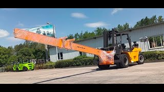 SNSC 10Ton Diesel forklift with glass handler [upl. by Laertnom216]