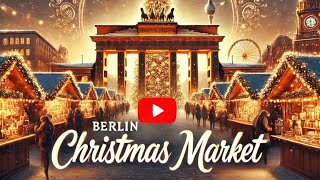 Berlin Winter Christmas Market Walking tour in Berlin youtubefeed berlin night [upl. by Sowell]