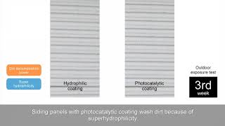 KMEW Siding  Photocatalytic Ceramic Coating features  Self cleaning [upl. by Benoite]