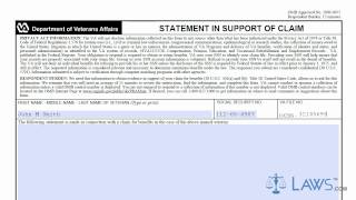 Learn How to Fill the VA Form 21 4138 Statement In Support of Claim [upl. by Ehtyaf]