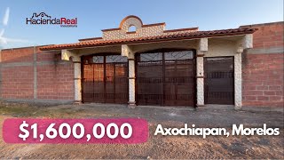 SE VENDE BONITA CASA NUEVA 🏡 EN AXOCHIAPAN MORELOS  INCREIBLE PRECIO 1600000 [upl. by Hawkie]