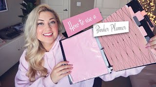 BINDER PLANNER SET UP  PLAN WITH ME [upl. by Nairim903]