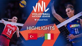 🇹🇷 TÜR vs 🇮🇹 ITA  Highlights Semi Finals  Womens VNL 2022 [upl. by Gothar]