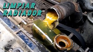 Como Limpiar el RADIADOR y sacar el Liquido sucio del Motor [upl. by Ainwat]