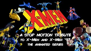 XMen The Animated Series Intro  A Marvel Legends Stop Motion Opening tribute to XMen amp XMen 97 [upl. by Ma]