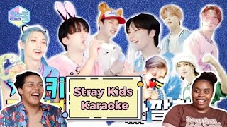 React  Stray Kids Karaoke Room no Music Core Parte 1 e 2 Legendado SKZFLIXBR [upl. by Ert]