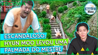 CODE KUNST Ju Seung e Hyun Moo fazem flexões na escada  Home Alone Ep 561  KOCOWA PTBR [upl. by Gnad]