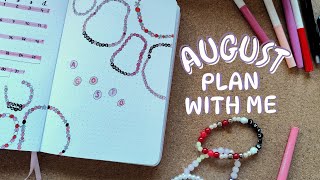 August Plan With Me  2024 Bullet Journal Spreads [upl. by Thain]