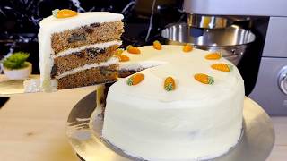 Moist All Butter Carrot Cake with Cream Cheese Ermine Frosting [upl. by Aticnemrac438]