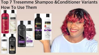 Top 7 Tresemme shampooampConditioner Variants TypesHow To Use Them For Hair RevampingAll Hair Types [upl. by Namyaw]