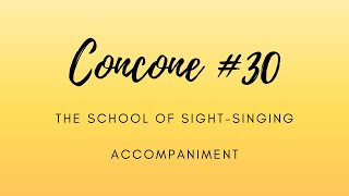 Concone 30 Accompaniment [upl. by Aubreir704]