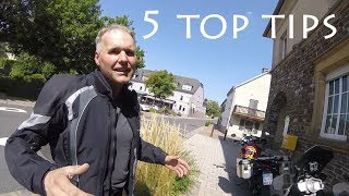 5 Top Tips ish Road Trip in Europe  Motorcycle from the UK [upl. by Eseret268]