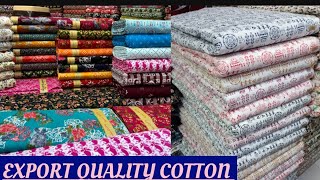 COTTON🔥EXPORT QUALITY  COTTON  WHOLESALE MARKET SURAT COTTON FABRICS COTTON WHOLESALE PRICE [upl. by Ennaj710]