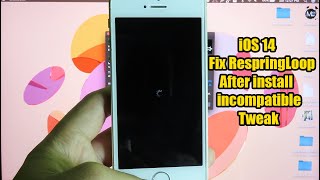 Fix Respring Loop iOS 14 After install incompatible Tweak [upl. by Sisak791]