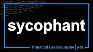 Sycophant Definition [upl. by Nelyaw]