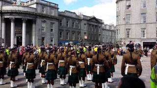 4 Scots Battalion Homecoming  Ceremony on the Castlegate1st July 2014 [upl. by Lleznov]