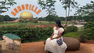 vlog Auroville Matrimandir wild life  Pondicherry  travel vlogsmahivlogs [upl. by Trevethick576]