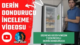 Derin Dondurucular Hakkında Bilmedikleriniz  Siemens GS33VVWE0N 7 Çekmeceli Derin Dondurucu 2022 [upl. by Marpet]