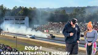 Street Outlaws No prep Kings Alabama Round 1  NPK  Kayla Morton Vs Murder Nova [upl. by Sadinoel]