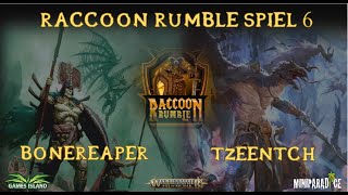 Raccoon Rumble 24  Final Game 6  Ossiarch Bonereapers vs Tzeentch [upl. by Ahsirtal]