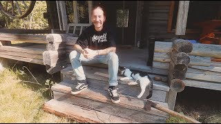 I Bought an Abandoned Off Grid Log Cabin Deep in the Woods  Moving In with My 2 Cats EP14 [upl. by Cher]