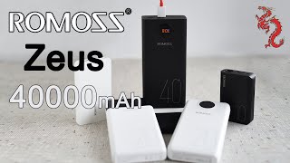 ROMOSS ZEUS 40000mAh ЦАРЬ Power Bank распаковка и тест [upl. by Arleyne671]