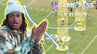 Davante Adams Breaks Down Releases Double Moves amp the Art of the ToeTap Catch  NFL Film Session [upl. by Stefano]