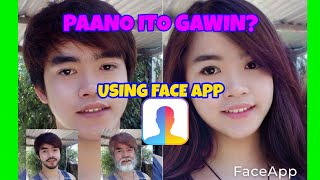 Face app tutorial HOW TO EDIT PHOTOS USING FACE APP  ALAMIN  EASY TUTORIAL😱 [upl. by Borrell]