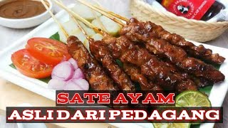 Sate Ayam Bumbu Kacang Lengkap Dengan Olesan Sebelum Dibakar [upl. by Anceline719]