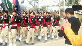 Police wireless training school Bahawalpur PWTS passing out prade 275WT Flag party [upl. by Elehcar710]