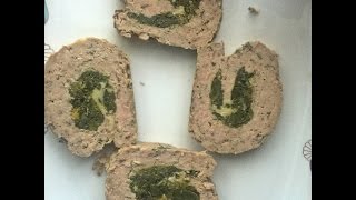 Ρολό κιμά με σπανάκι και τυρί  Spinach and cheese meatloaf [upl. by Nemzzaj]