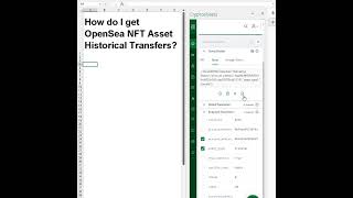 Get OpenSea data in Excel and Google Sheets  Retrieving Events [upl. by Eugenie219]