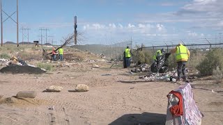 Bernalillo County crews clean illegal dumping site [upl. by Yllitnahc]