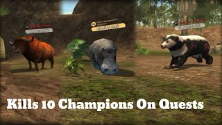 The tiger game  Kills 10 Champions On Quests youtubevideo thetiger viralvideo [upl. by Nosloc]