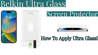 How to apply the Belkin Ultra Glass screen protector to your phone [upl. by Edia93]