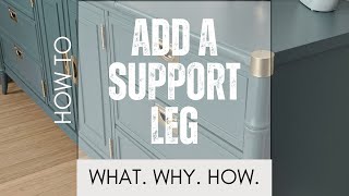 Adding a support leg to a long dresser [upl. by Revolc]