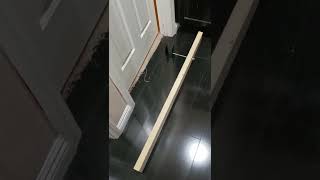 Outswinging Door Barricade 2 x 4 device on the cheap prototype [upl. by Allekim]