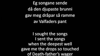 Wardruna  Helvegen Norsk amp English lyrics [upl. by Howard820]