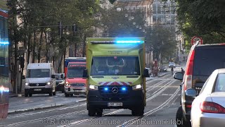 24 seconds of piercer Prague EMS ambulance 184 responding  Praha ZZSHMP RZP 184 CZ  8102021 [upl. by Assin]