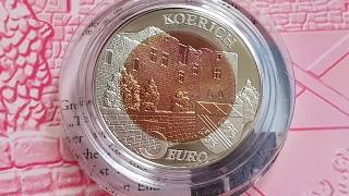 5 euro 2018 Luxembourg luxemburg silver niobium chateau de koerich [upl. by Blackwell]