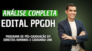 Análise de Editais de Mestrado Programa de Pós Graduação em Direitos Humanos e Cidadania UNB [upl. by Averell]