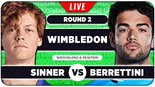 SINNER vs BERRETTINI • Wimbledon 2024 • LIVE Tennis Talk Watchalong [upl. by Sisely]