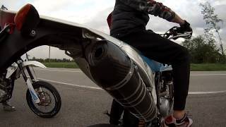 Fantic 125 4t sound Scalvini exhaust GoPro hero 3 [upl. by Jean-Claude]