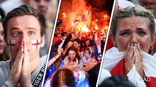 ENGLAND KNOCKED OUT OF WORLD CUP  Reactions and goal celebrations from Croatia 21 England [upl. by Annaeel856]