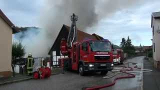 FF Großbrand Kaufhalle Güntersberge 03092015 [upl. by Juxon]