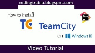 How to install TeamCity on Windows 10 byVY [upl. by Atteynad]