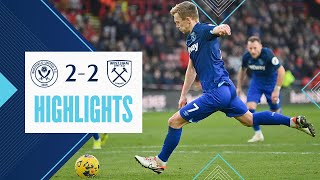 Sheffield United 22 West Ham  Hammers Denied In Stoppage Time  Premier League Highlights [upl. by Edmea]