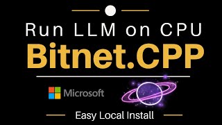 BitnetCPP  Run 100B Models on CPU  Easy Install on Windows Linux Mac [upl. by Auburta847]